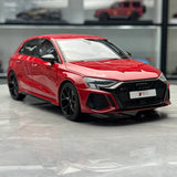 GT Spirit Audi 2021 RS3 Sportback 8Y Tango Red 1:18 – Resina de Modelo de Resina Colecionável