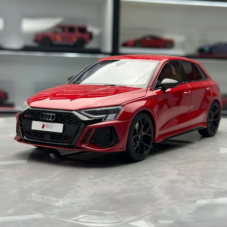 GT Spirit Audi 2021 RS3 Sportback 8Y Tango Red 1:18 – Collectible Resin Model Resin