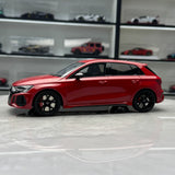 GT Spirit Audi 2021 RS3 Sportback 8Y Tango Red 1:18 – Resina de Modelo de Resina Colecionável