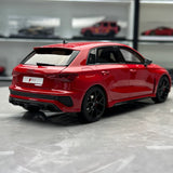GT Spirit Audi 2021 RS3 Sportback 8Y Tango Red 1:18 – Resina de Modelo de Resina Colecionável