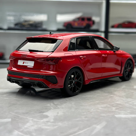 GT Spirit Audi 2021 RS3 Sportback 8Y Tango Red 1:18 – Collectible Resin Model Resin