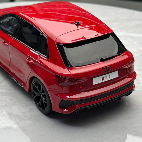 GT Spirit Audi 2021 RS3 Sportback 8Y Tango Red 1:18 – Collectible Resin Model Resin