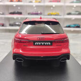 [GT Spirit] 1:18 Audi 2021 RS6 C8 MTM röd modellbil harts