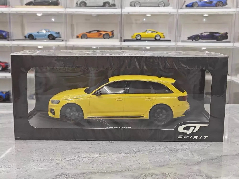 [GT Spirit] 1:18 Audi 2024 RS4 Avant 25th Anniversary Edition jaune voiture miniature Resin