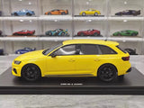 [GT Spirit] 1:18 Audi 2024 RS4 Avant 25th Anniversary Edition jaune voiture miniature Resin