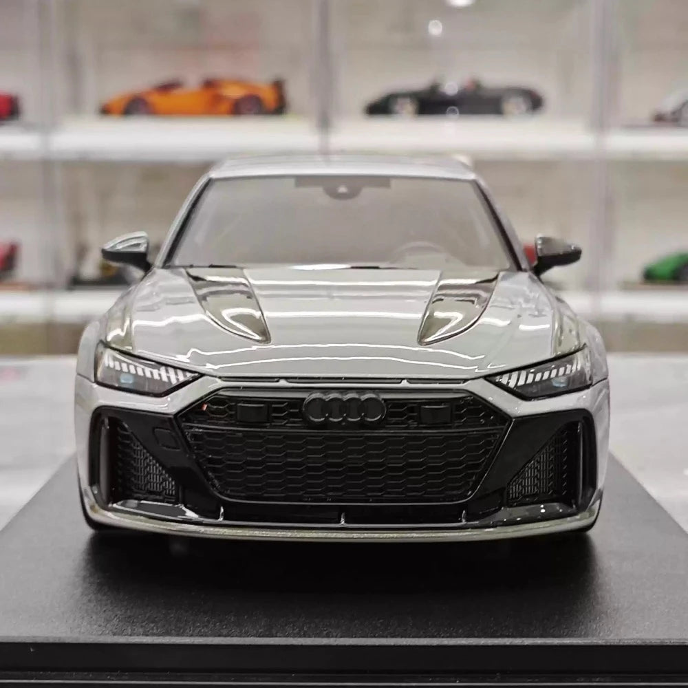 [GT Spirit] 1:18 Audi 2024 RS6 Avant GT gris voiture miniature Resin