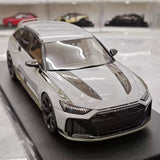 [GT Spirit] 1:18 Audi 2024 RS6 Avant GT Gray Model Car Resin