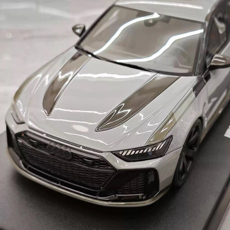 [GT Spirit] 1:18 Audi 2024 RS6 Avant GT grijs modelauto Hars