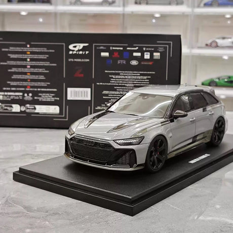 [GT Spirit] 1:18 Audi 2024 RS6 Avant GT grijs modelauto Hars