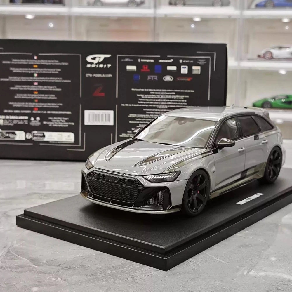 [GT Spirit] 1:18 Audi 2024 RS6 Avant GT gris voiture miniature Resin