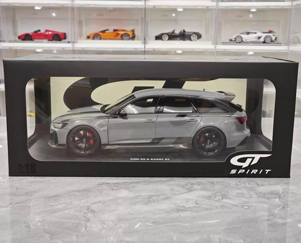 [GT Spirit] 1:18 Audi 2024 RS6 Avant GT gris voiture miniature Resin