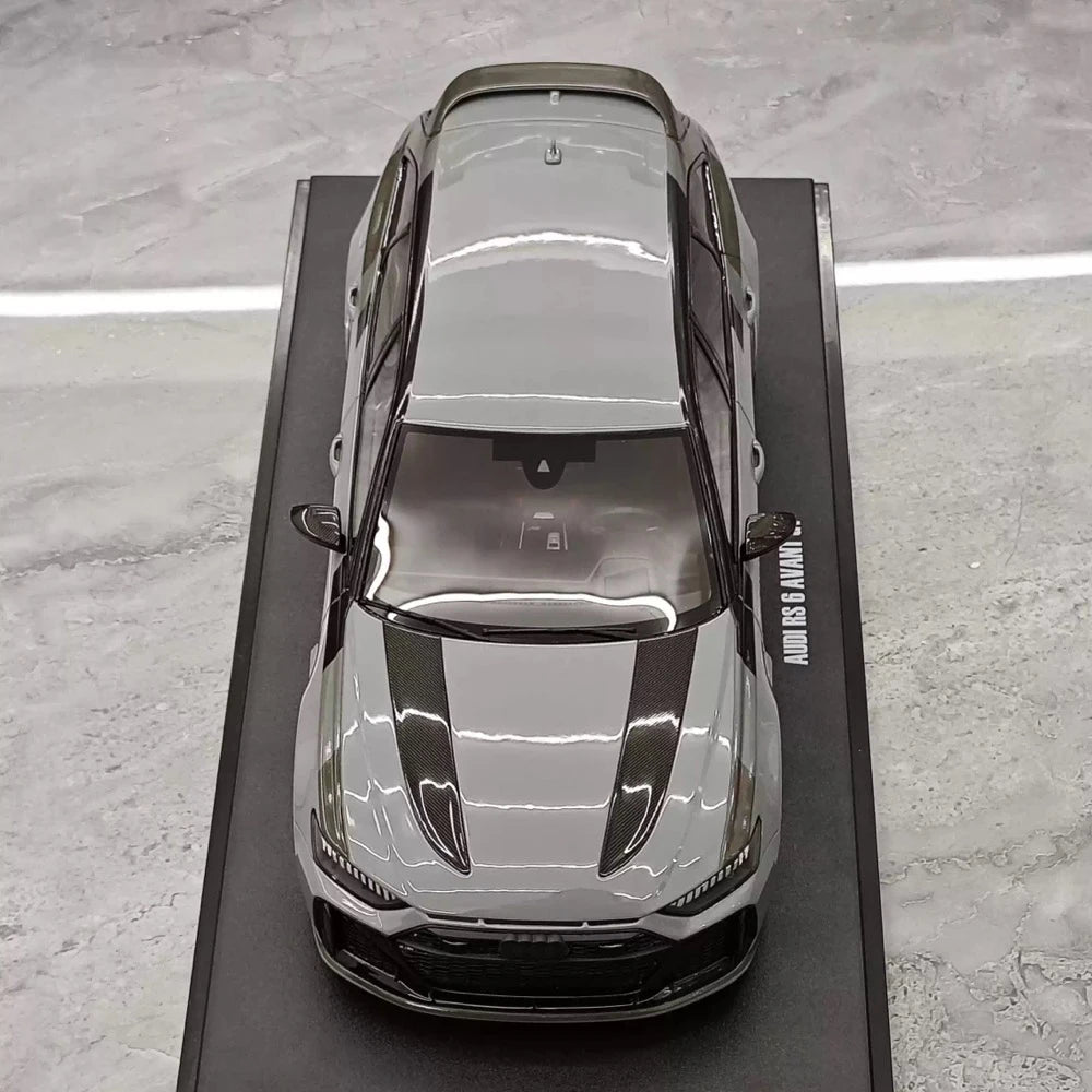 [GT Spirit] 1:18 Audi 2024 RS6 Avant GT Gray Model Car Resin