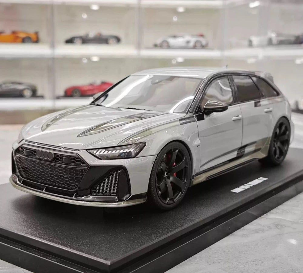 [GT Spirit] 1:18 Audi 2024 RS6 Avant GT gris voiture miniature Resin