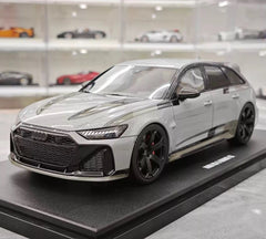 [GT Spirit] 1:18 Audi 2024 RS6 Avant GT gris voiture miniature Resin