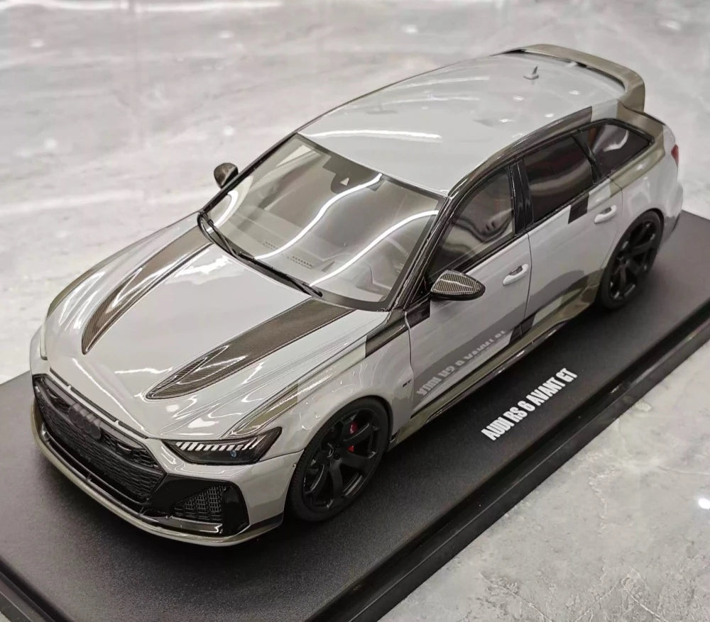 [GT Spirit] 1:18 Audi 2024 RS6 Avant GT gris voiture miniature Resin