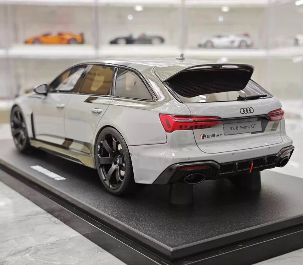 [GT Spirit] 1:18 Audi 2024 RS6 Avant GT gris voiture miniature Resin