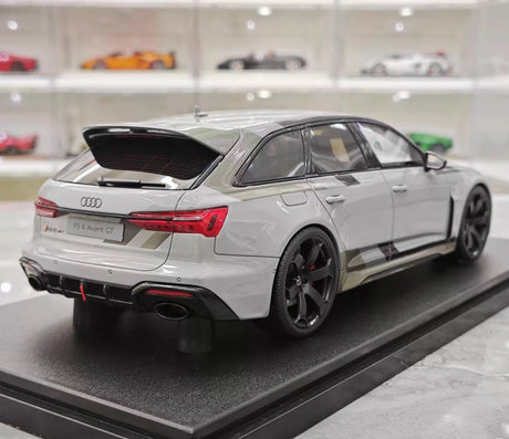 [GT Spirit] 1:18 Audi 2024 RS6 Avant GT grijs modelauto Hars