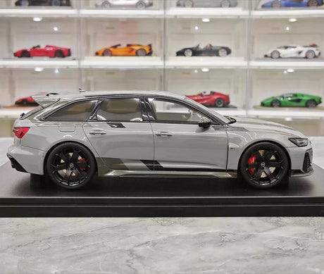 [GT Spirit] 1:18 Audi 2024 RS6 Avant GT grijs modelauto Hars