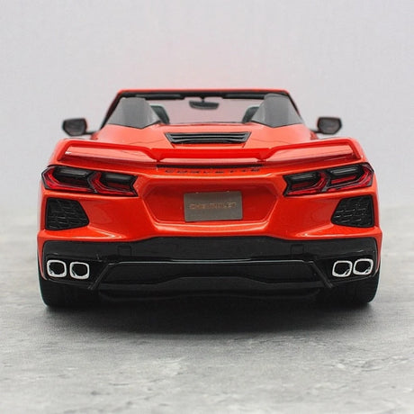 [GT Spirit] 1:18 Chevrolet 2020 Corvette C8 Convertible Orange Model Car Resin