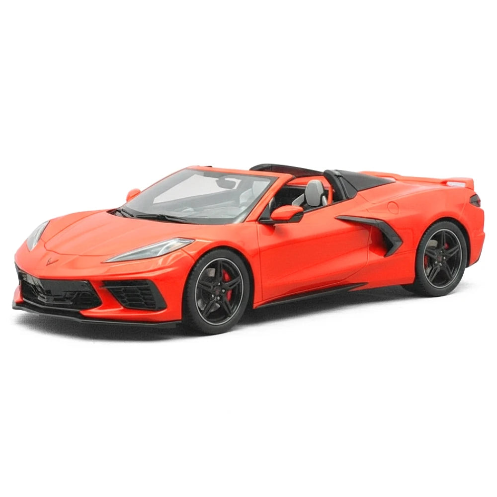 [GT Spirit] 1:18 Chevrolet 2020 Corvette C8 Convertible Orange Model Car Resin