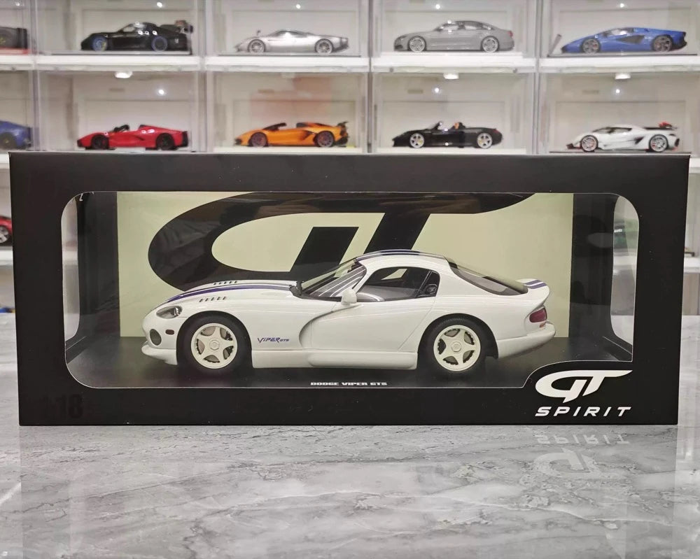 [GT Spirit] 1:18 Dodge 1996 Viper GTS White Model Car Resin
