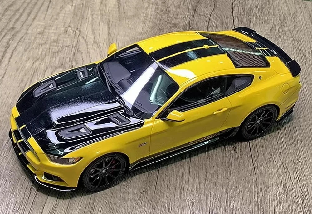 [GT Spirit] 1:18 Ford 2016 Mustang Shelby GT350R geel modelauto Hars