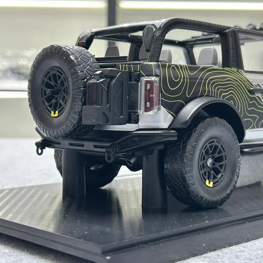 [GT Spirit] 1:18 Ford 2021 Bronco RTR Silver Model Car Resin