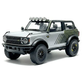 [GT Spirit] 1:18 Ford 2021 Bronco RTR Silver Model Car Resin