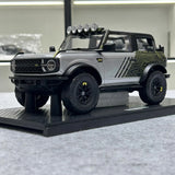 [GT Spirit] 1:18 Ford 2021 Bronco RTR Silver Model Car Resin