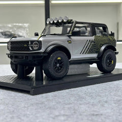 [GT Spirit] 1:18 Ford 2021 Bronco RTR Silver Model Car Resin