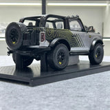 [GT Spirit] 1:18 Ford 2021 Bronco RTR Silver Model Car Resin