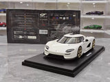[GT Spirit] 1:18 Koenigsegg 2022 CC850 White Model Car Resin