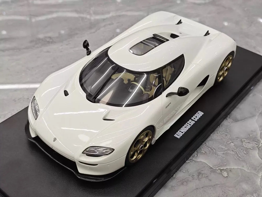 [GT Spirit] 1:18 Koenigsegg 2022 CC850 White Model Car Resin