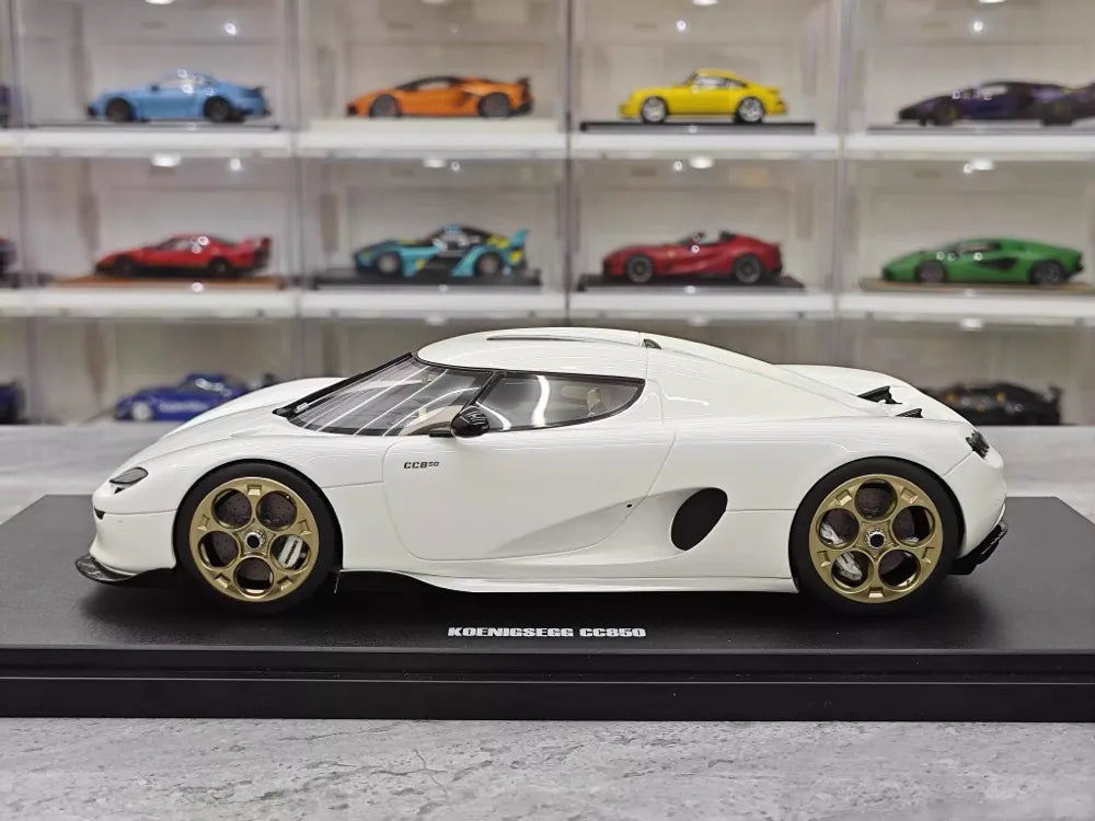 [GT Spirit] 1:18 Koenigsegg 2022 CC850 White Model Car Resin