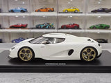 [GT Spirit] 1:18 Koenigsegg 2022 CC850 White Model Car Resin