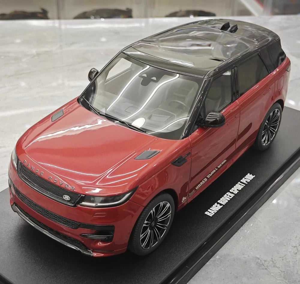 [GT Spirit] 1:18 Land Rover 2023 Range Rover Sport Red Model Car Resin
