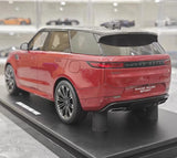 [GT Spirit] 1:18 Land Rover 2023 Range Rover Sport Red Model Car Resin