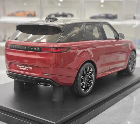 [GT Spirit] 1:18 Land Rover 2023 Range Rover Sport Red Model Car Resin