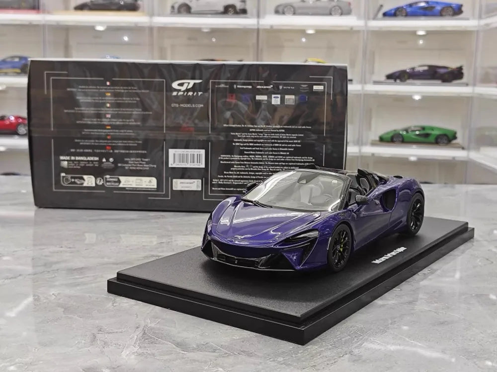 [GT Spirit] 1:18 McLaren 2021 Artura Spider Purple Model Car Resin