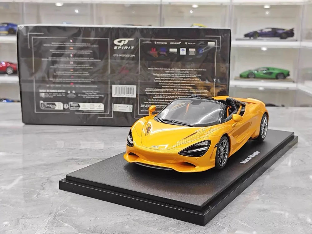 [GT Spirit] 1:18 McLaren 2023 750S Spider Yellow Model Car Resin