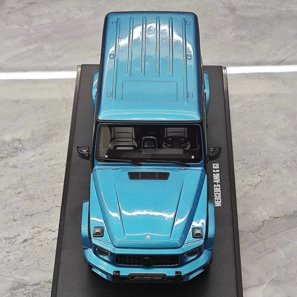 [GT Spirit] 1:18 Mercedes-Benz 2024 G63 AMG blå modellbil resin