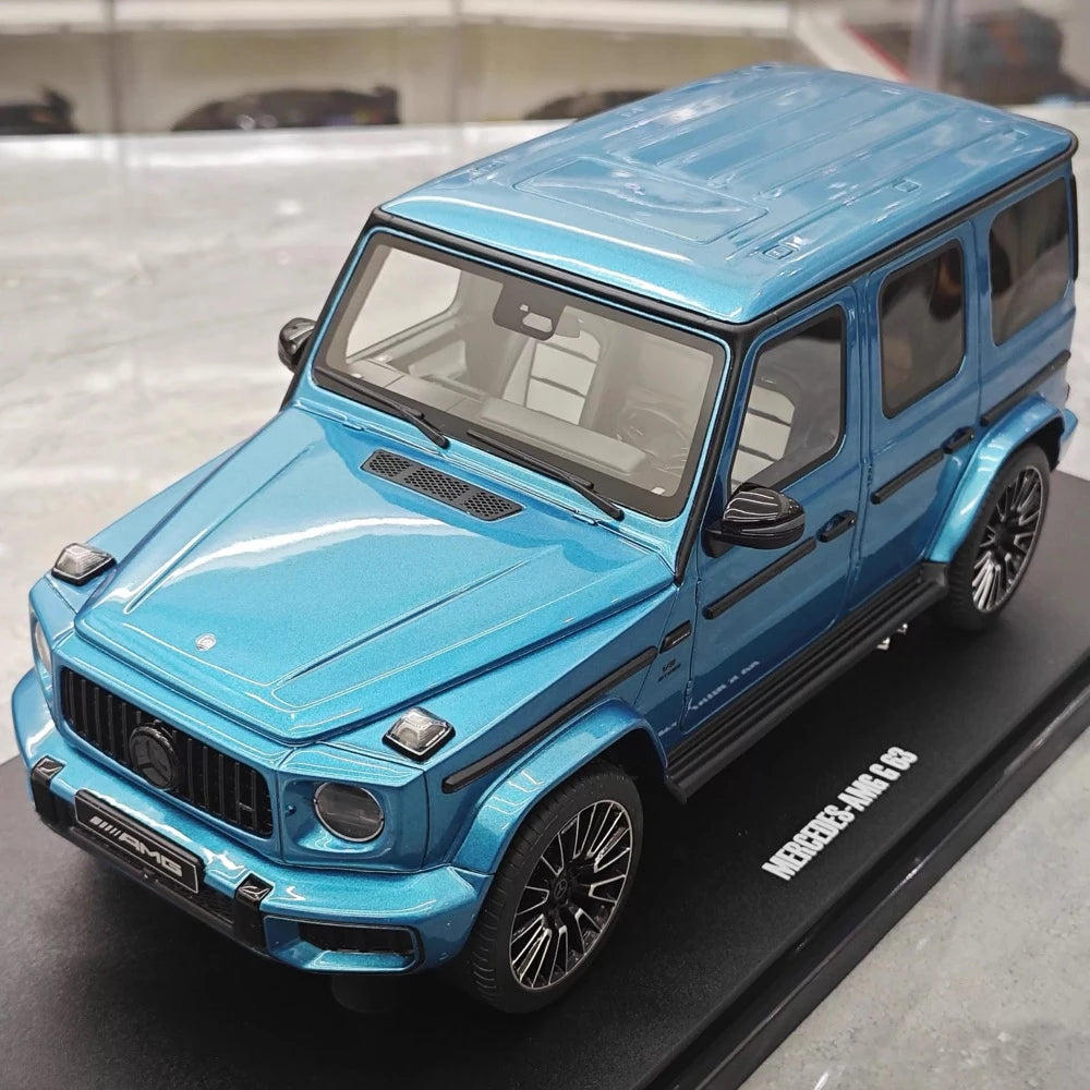 [GT Spirit] 1:18 Mercedes-Benz 2024 G63 AMG blå modellbil resin