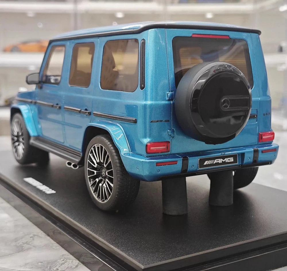 [GT Spirit] 1:18 Mercedes-Benz 2024 G63 AMG blå modellbil resin