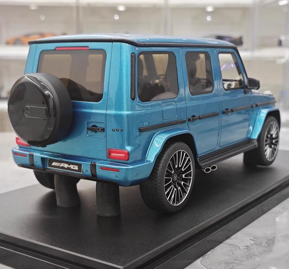 [GT Spirit] 1:18 Mercedes-Benz 2024 G63 AMG blå modellbil resin