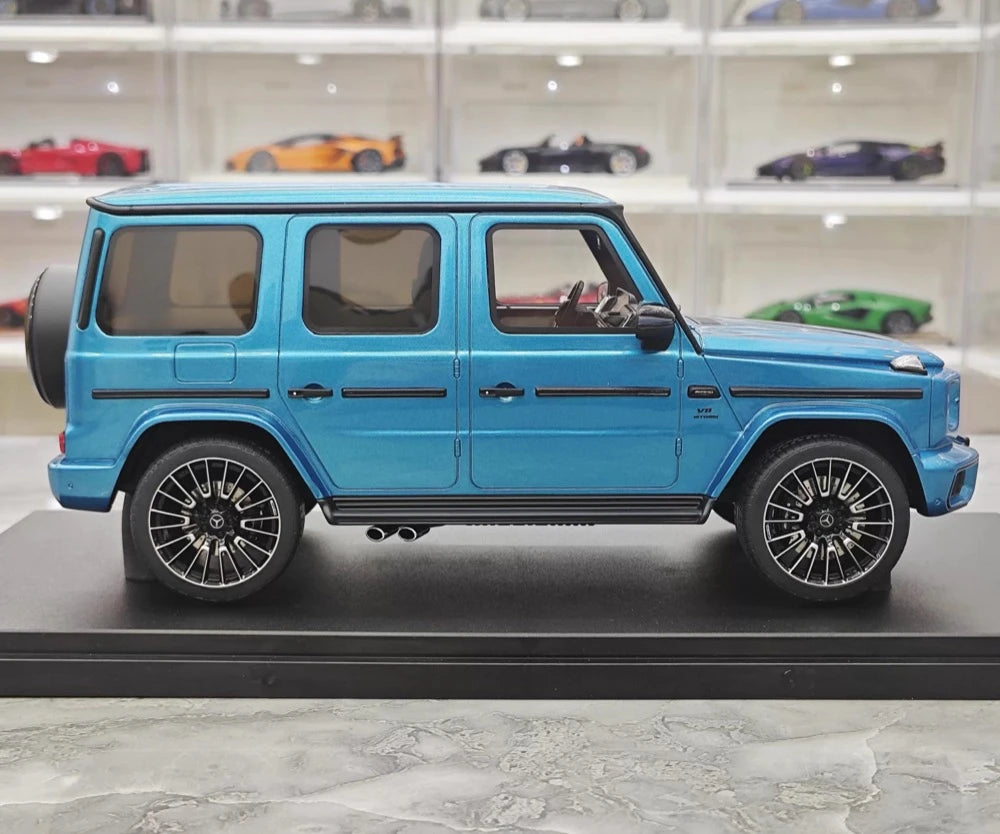 [GT Spirit] 1:18 Mercedes-Benz 2024 G63 AMG Blue Model Car Resin