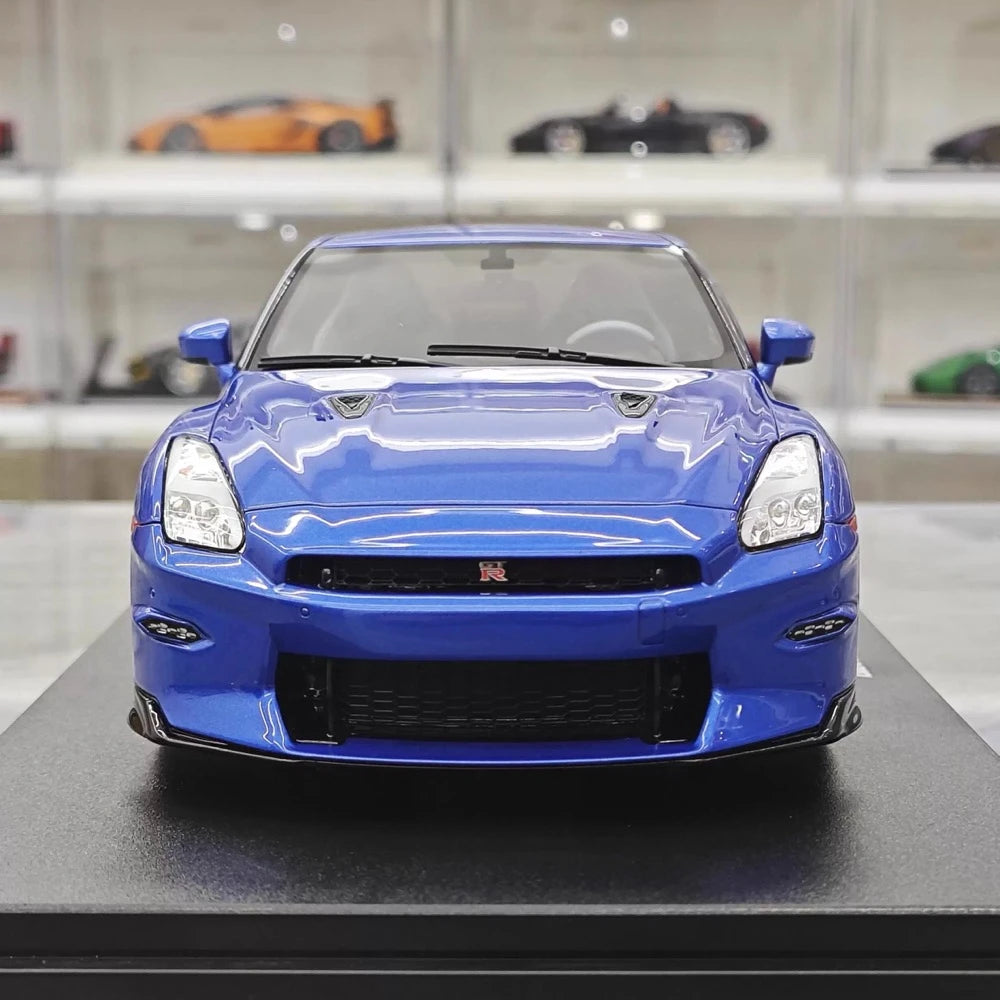 [GT Spirit] 1:18 Nissan 2024 GT-R R35 bleu voiture miniature Resin