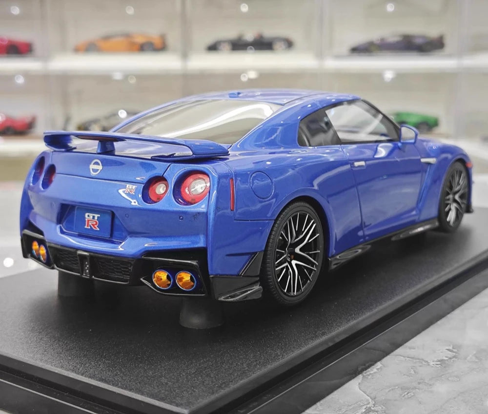 [GT Spirit] 1:18 Nissan 2024 GT-R R35 Blue Model Car Resin