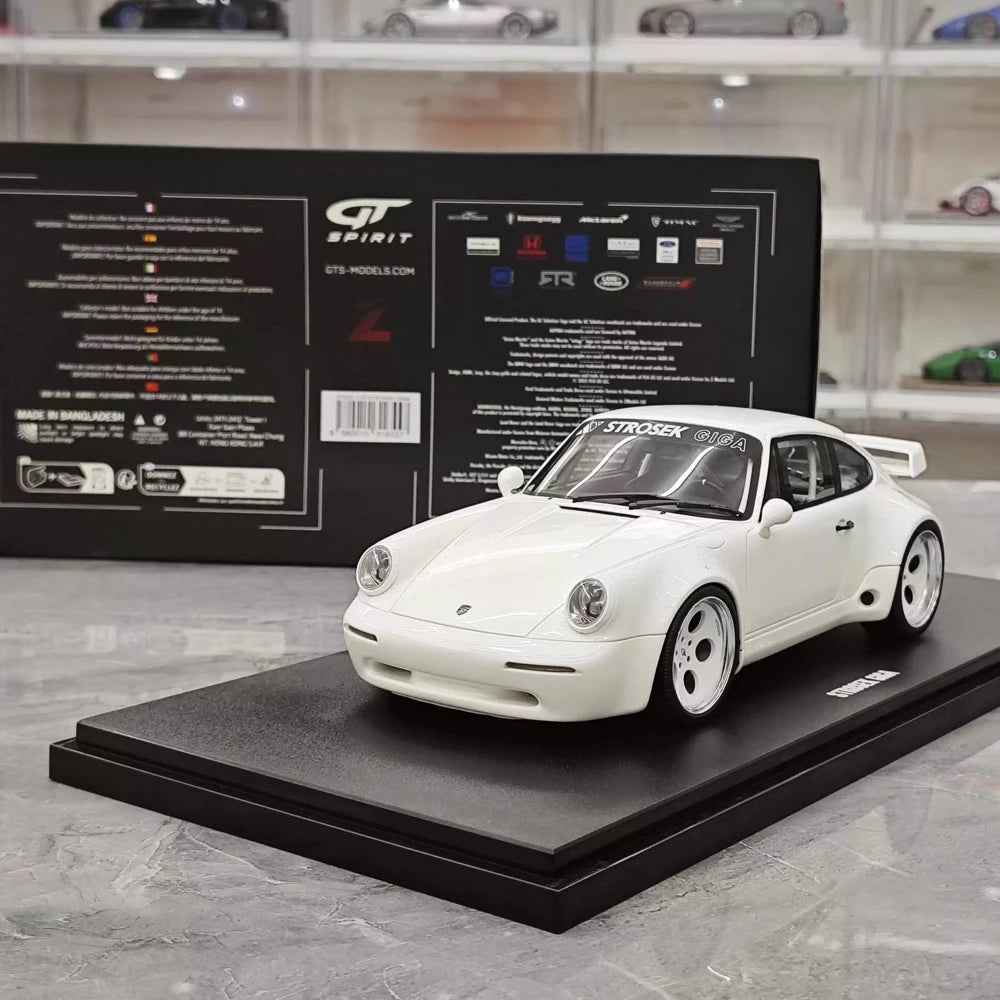 [GT Spirit] 1:18 Porsche 1995 911 Strosek Giga White Model Car Resin