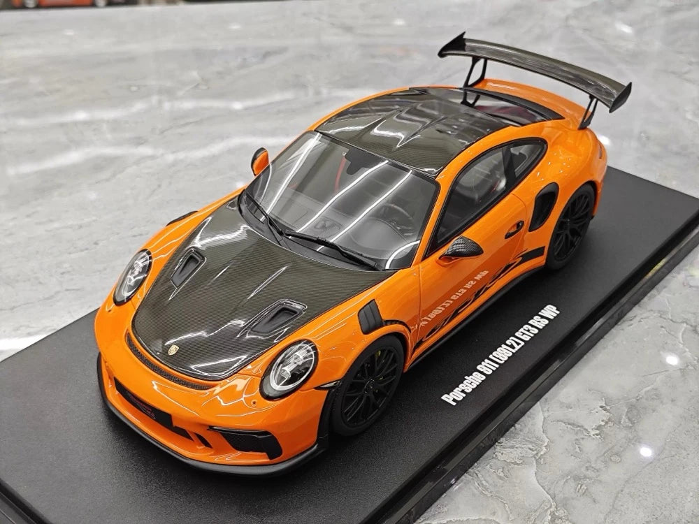 [GT Spirit] 1:18 Porsche 2018 911 991.2 GT3 RS WP Orange Model Car Resin