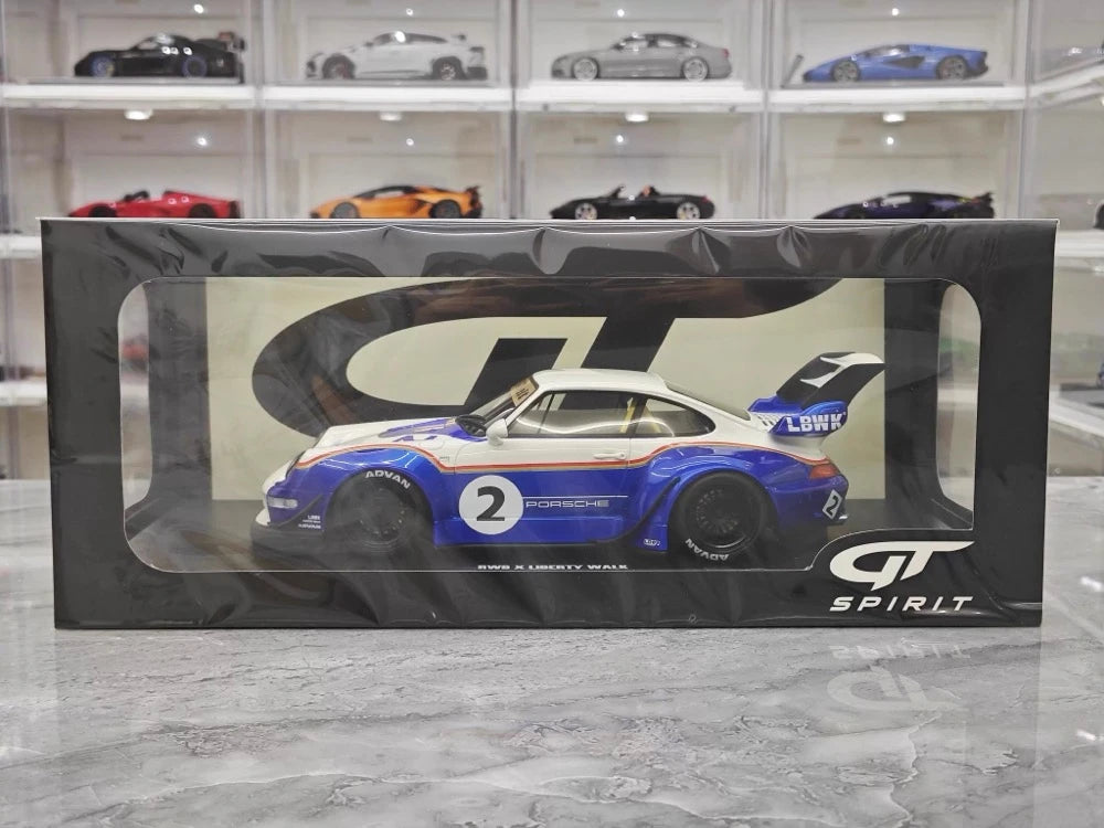 [GT Spirit] 1:18 Porsche 2023 911 RWB × Liberty Walk voiture miniature Resin